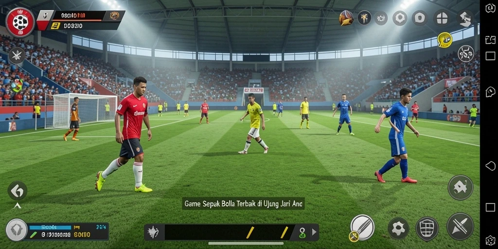 Screenshot gameplay 88ID menampilkan aksi sepak bola yang seru dan mendebarkan.