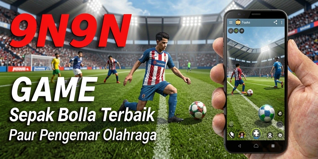 Tampilan gameplay seru dengan aksi sepak bola nyata.