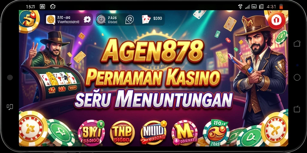 Tampilan gameplay AGEN878 yang mendebarkan dan penuh warna.