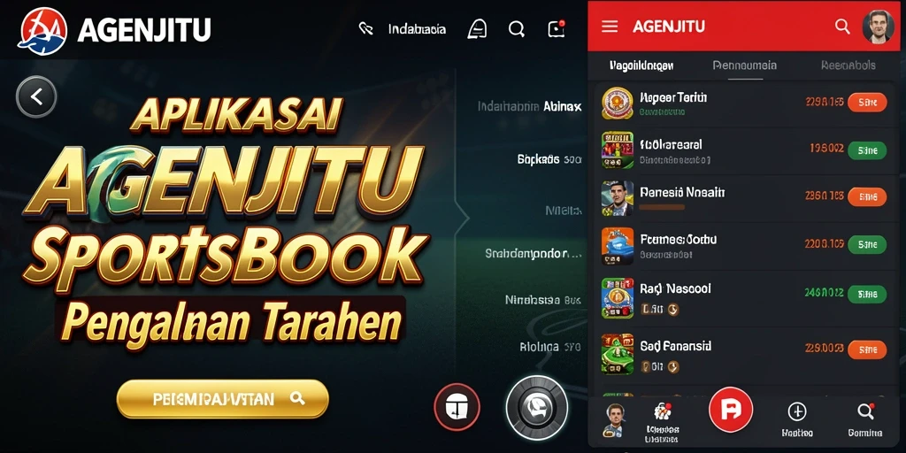 Tampilan utama AGENJITU saat taruhan olahraga berlangsung.