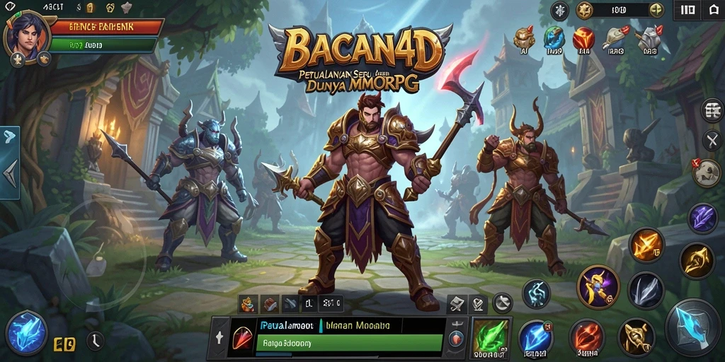 Tampilan gameplay menakjubkan di BACAN4D yang mengajak Anda berpetualang.
