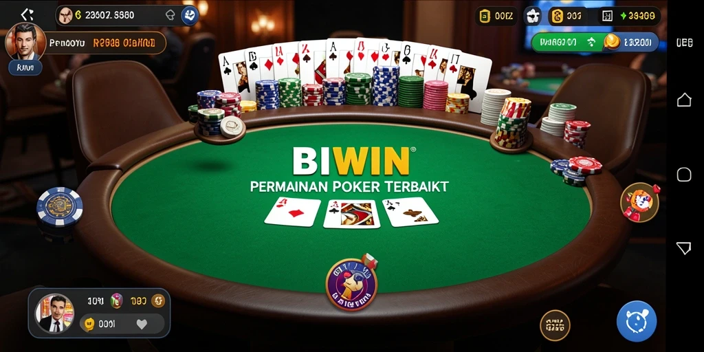 Tampilkan gameplay mendebarkan di BIWIN dengan suasana Poker yang nyata.