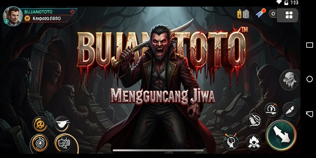 Tampilan gameplay BUJANGTOTO yang menakutkan dan mendebarkan.