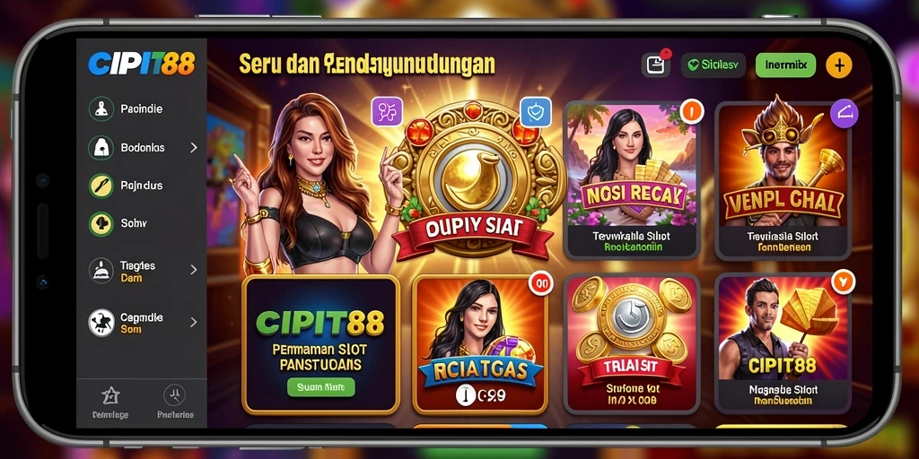 Tampilan gameplay Slot yang menegangkan dan menarik di CIPIT88.