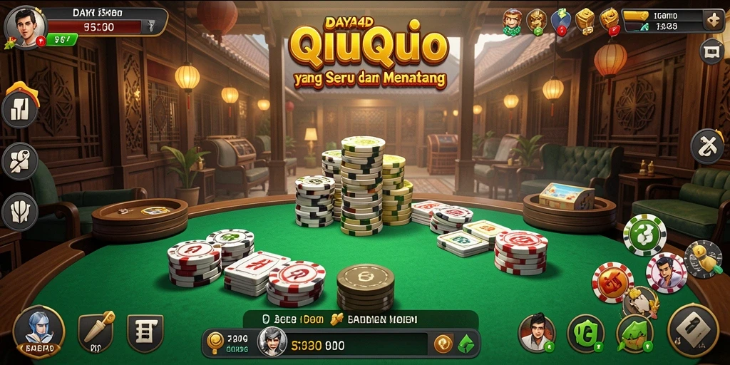 Screenshot utama dari gameplay QiuQiu di DAYA4D.