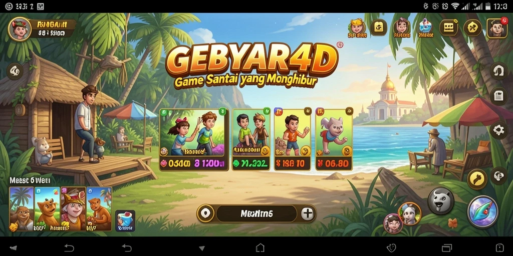 Tampilan gameplay GEBYAR4D yang mengasyikkan dan penuh warna.