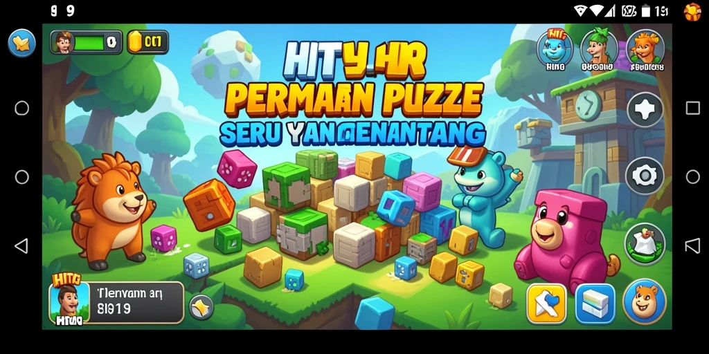 Screenshot HIT9 menunjukkan gameplay Puzzle yang menantang dan menyenangkan.