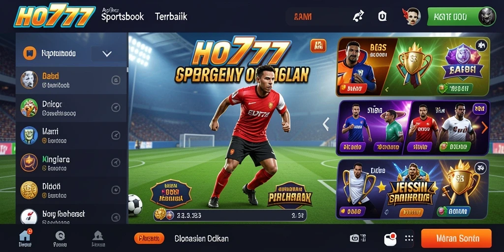 Tampilan gameplay HO777 dengan taruhan olahraga yang seru.