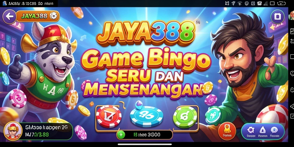 Screenshot utama JAYA388 menunjukkan gameplay seru Bingo.
