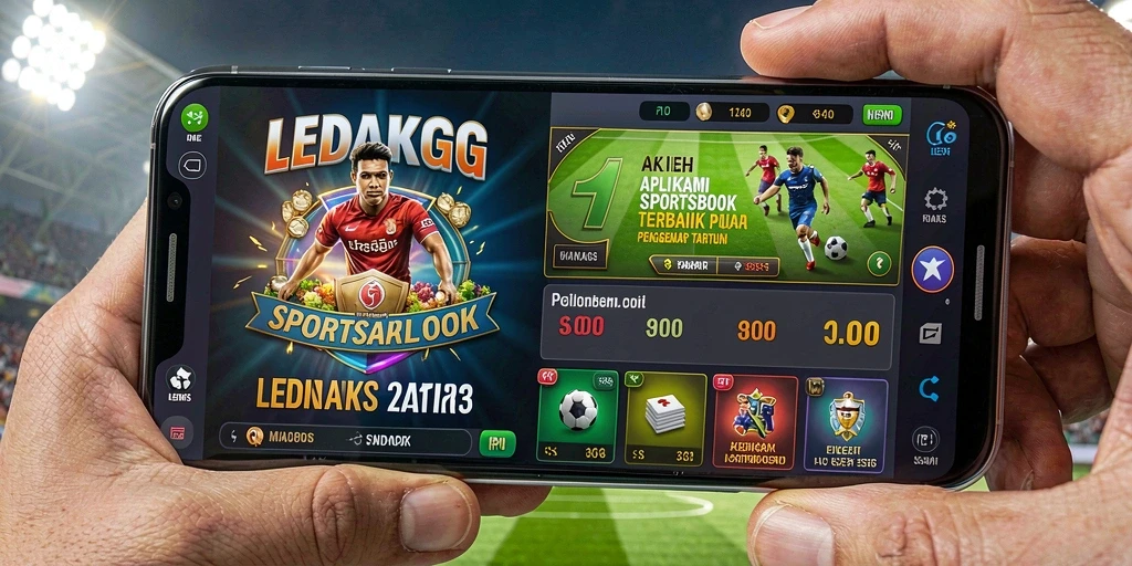 Screenshot LEDAKGG menampilkan visualisasi taruhan olahraga yang menarik.
