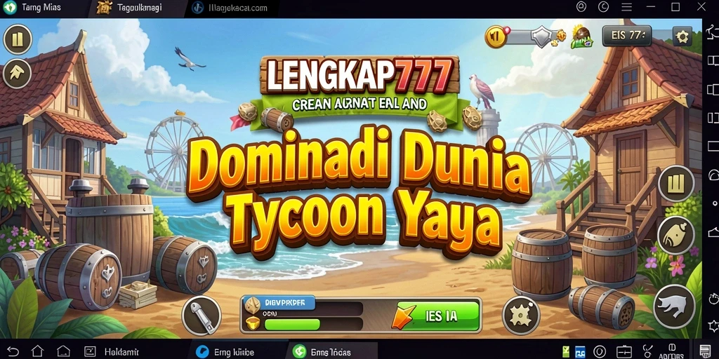 Menampilkan gameplay Tycoon yang menarik dan penuh strategi.