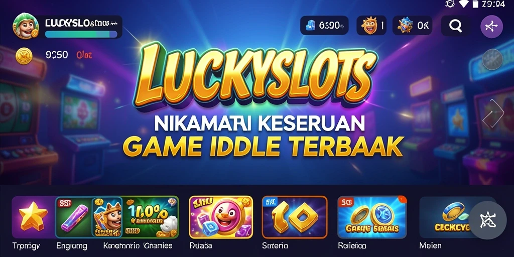 Tampilan gameplay seru di LUCKYSLOTS dengan putaran slot yang menarik.