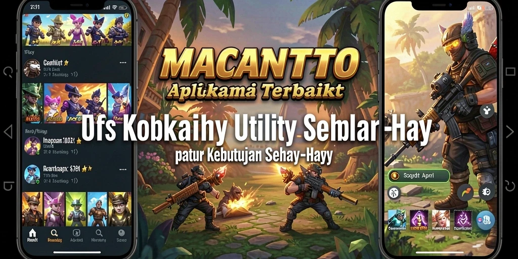 Tampilan utama MACANTOTO dengan fitur Utility yang lengkap.