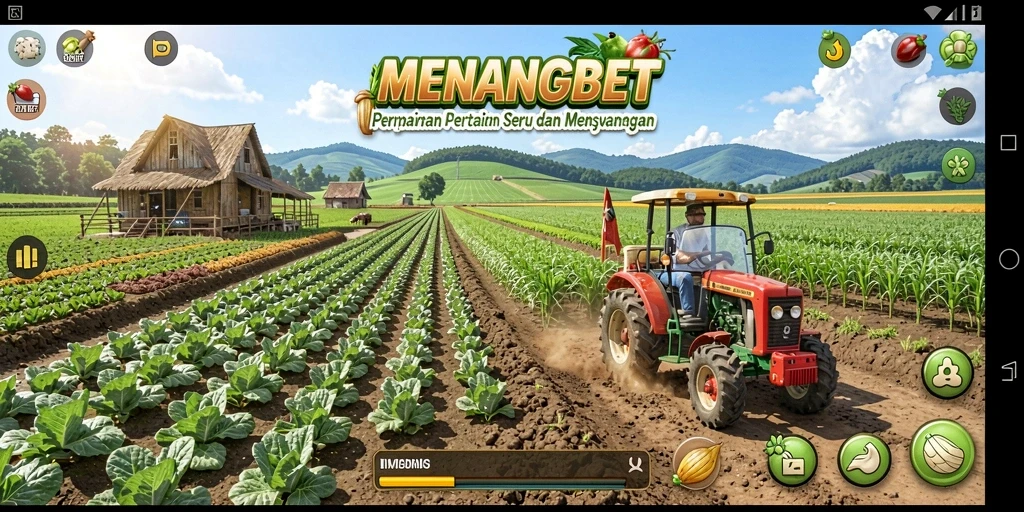 Tampilan menarik dari permainan bertani di MENANGBET.