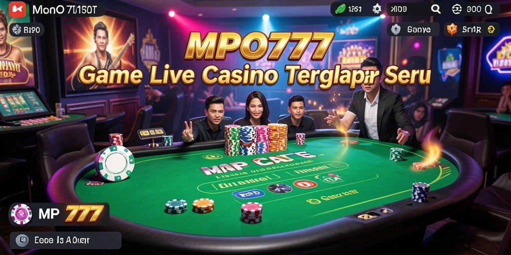 Screenshot MPO777 menunjukkan gameplay Live Casino yang mendebarkan.