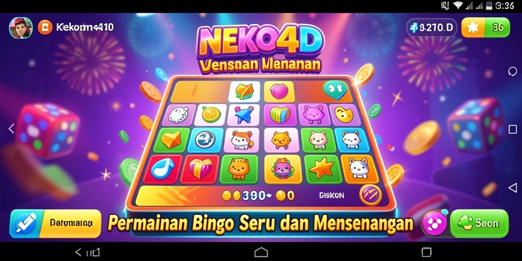 Tampilan gameplay NEKO4D yang mengasyikkan dan interaktif.