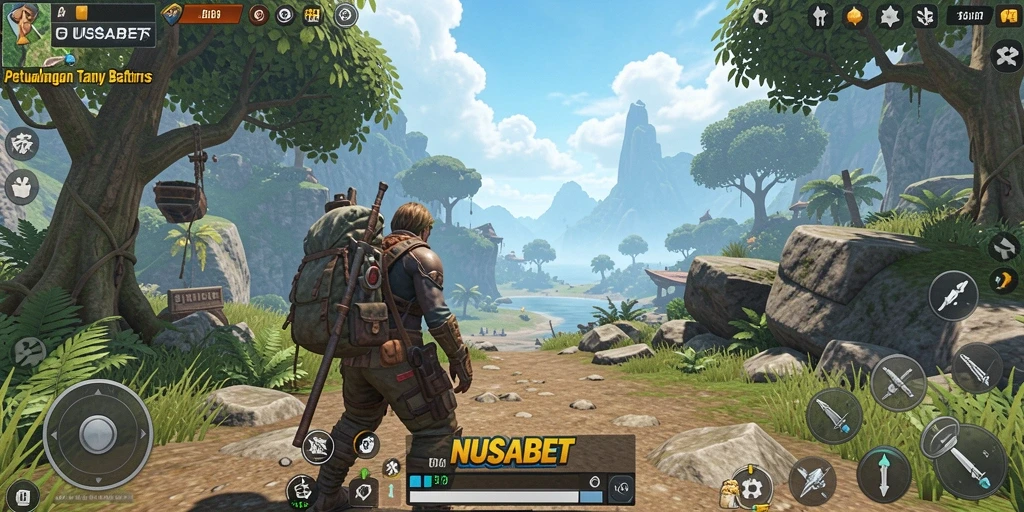Tangkapan layar gameplay NUSABET di dunia terbuka yang menakjubkan.