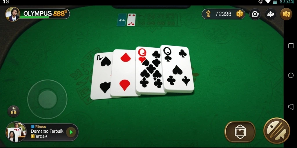 Tampilan grafis OLYMPUS88 yang menawan saat bermain domino.