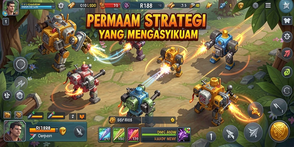 Gameplay RI188 yang menegangkan dalam dunia strategi.