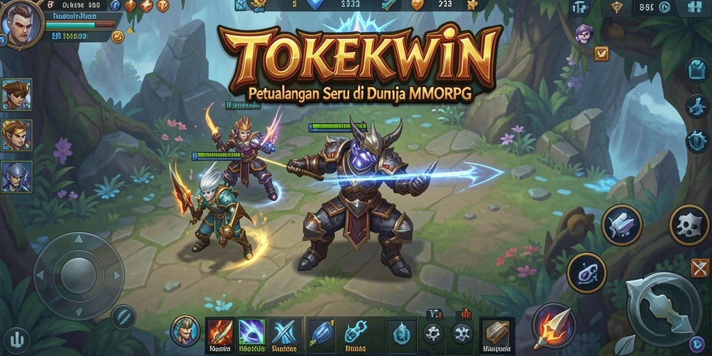 Tangkapan layar gameplay TOKEKWIN yang penuh aksi dan petualangan.