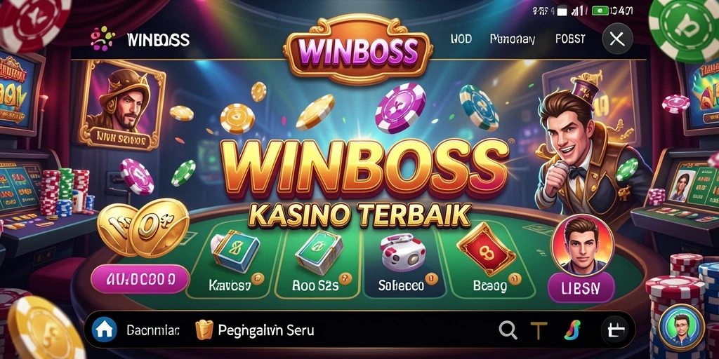 Screenshot gameplay WINBOSS menampilkan pengalaman Kasino yang mendebarkan.